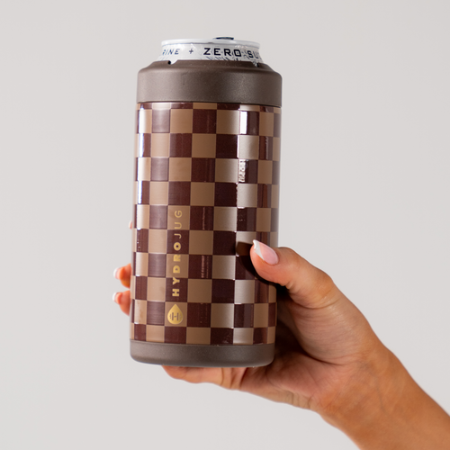 Autumn Checkers-Can Cooler (16oz)