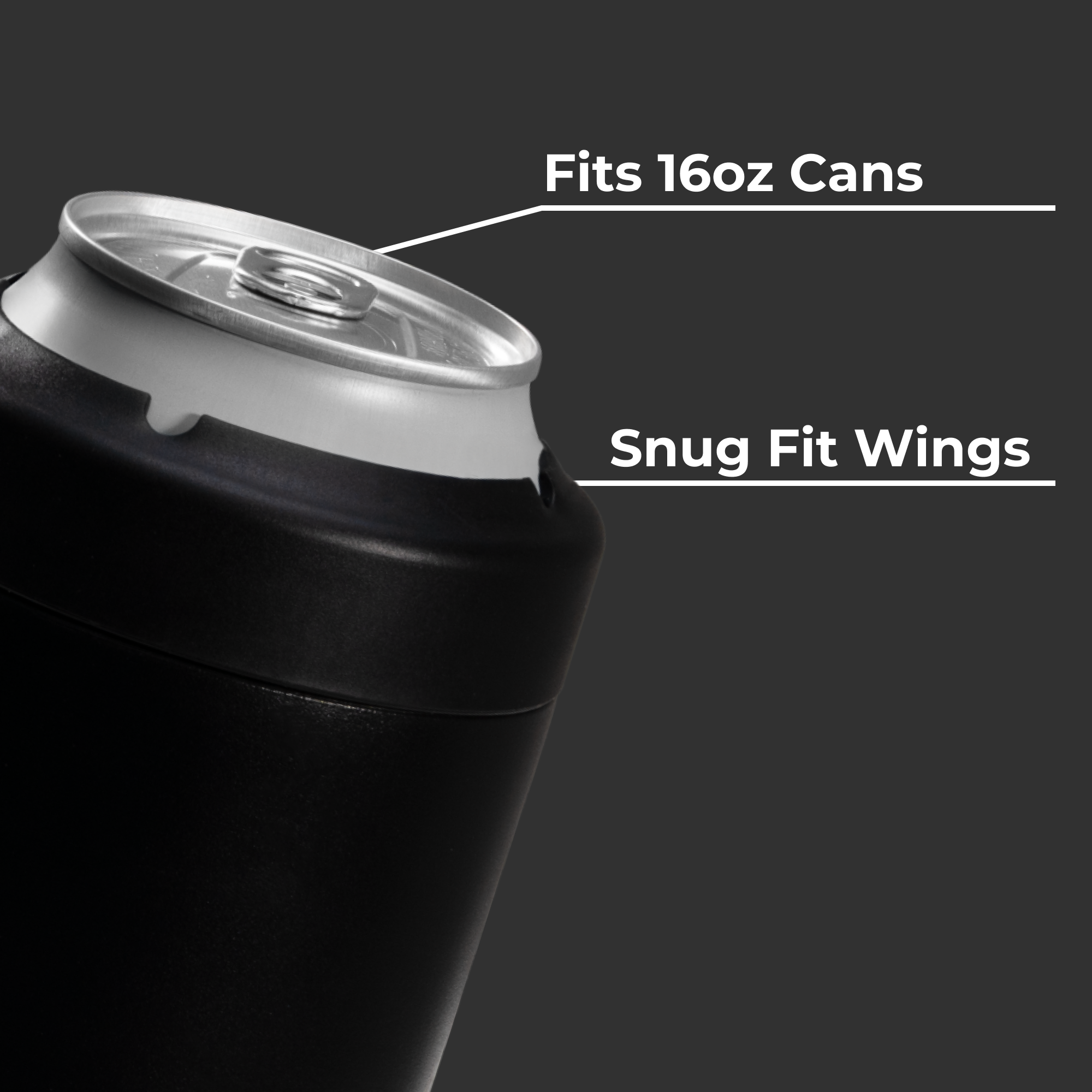 Black-Can Cooler (16oz)