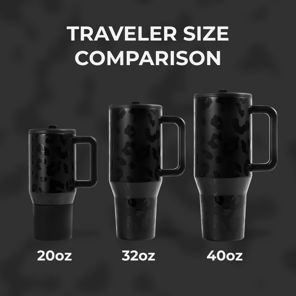 Black Leopard-Traveler (20oz)