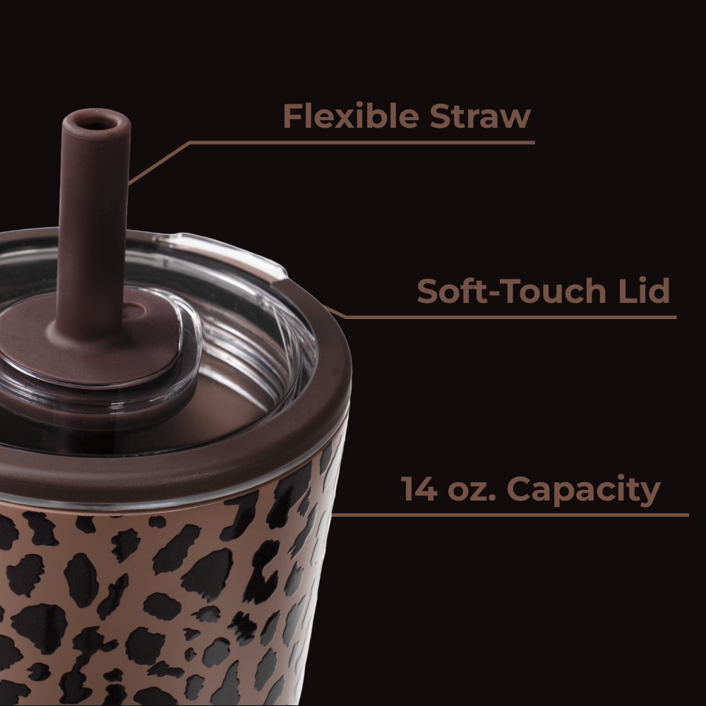 Brown Leopard-Everyday Tumbler 14oz