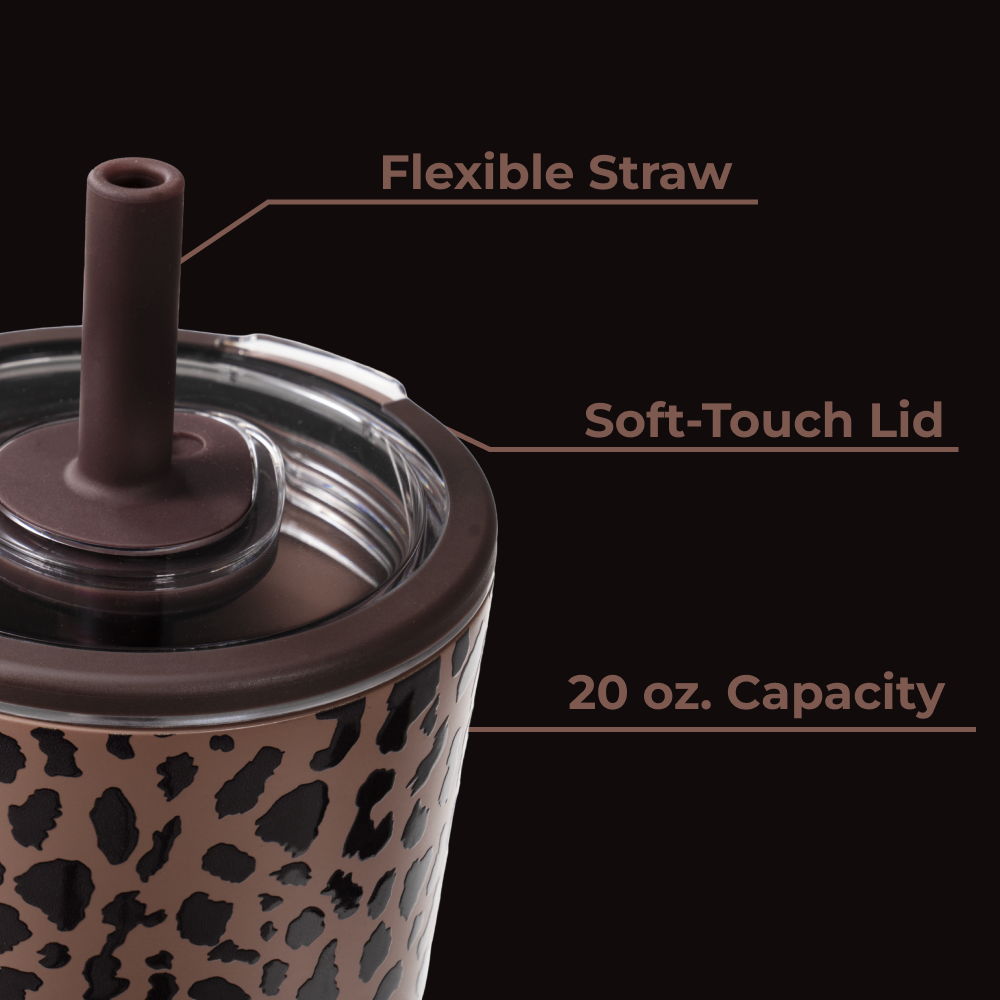 Brown Leopard-Everyday Tumbler 20oz