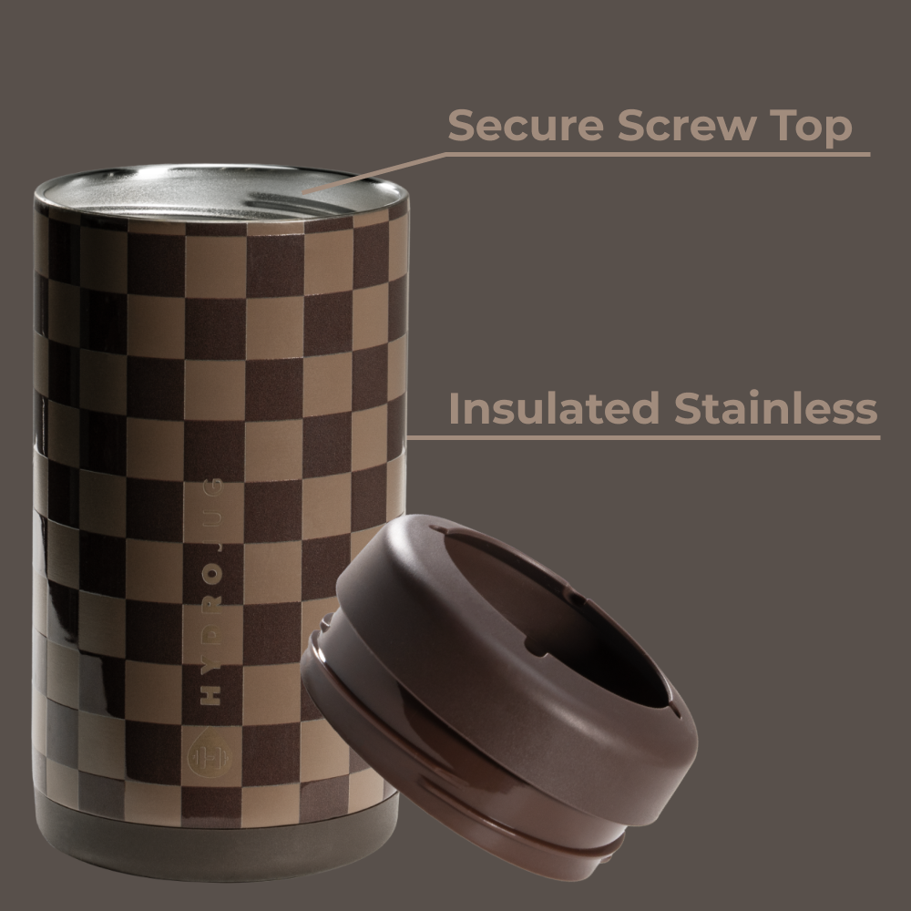 Autumn Checkers-Can Cooler (Slim)