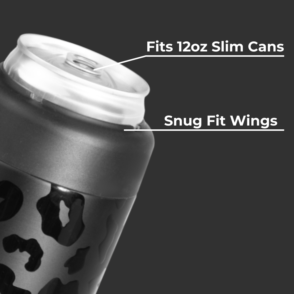 Black Leopard-Can Cooler (Standard)