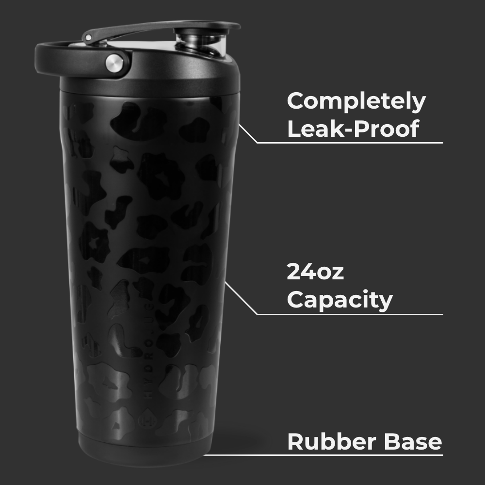 Black Leopard-Insulated Shaker (24oz)